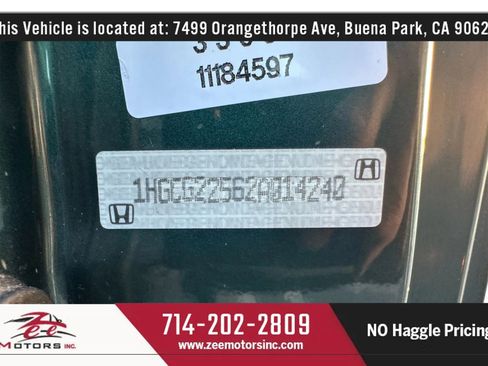 Used 2002 Honda Accord EX image 59