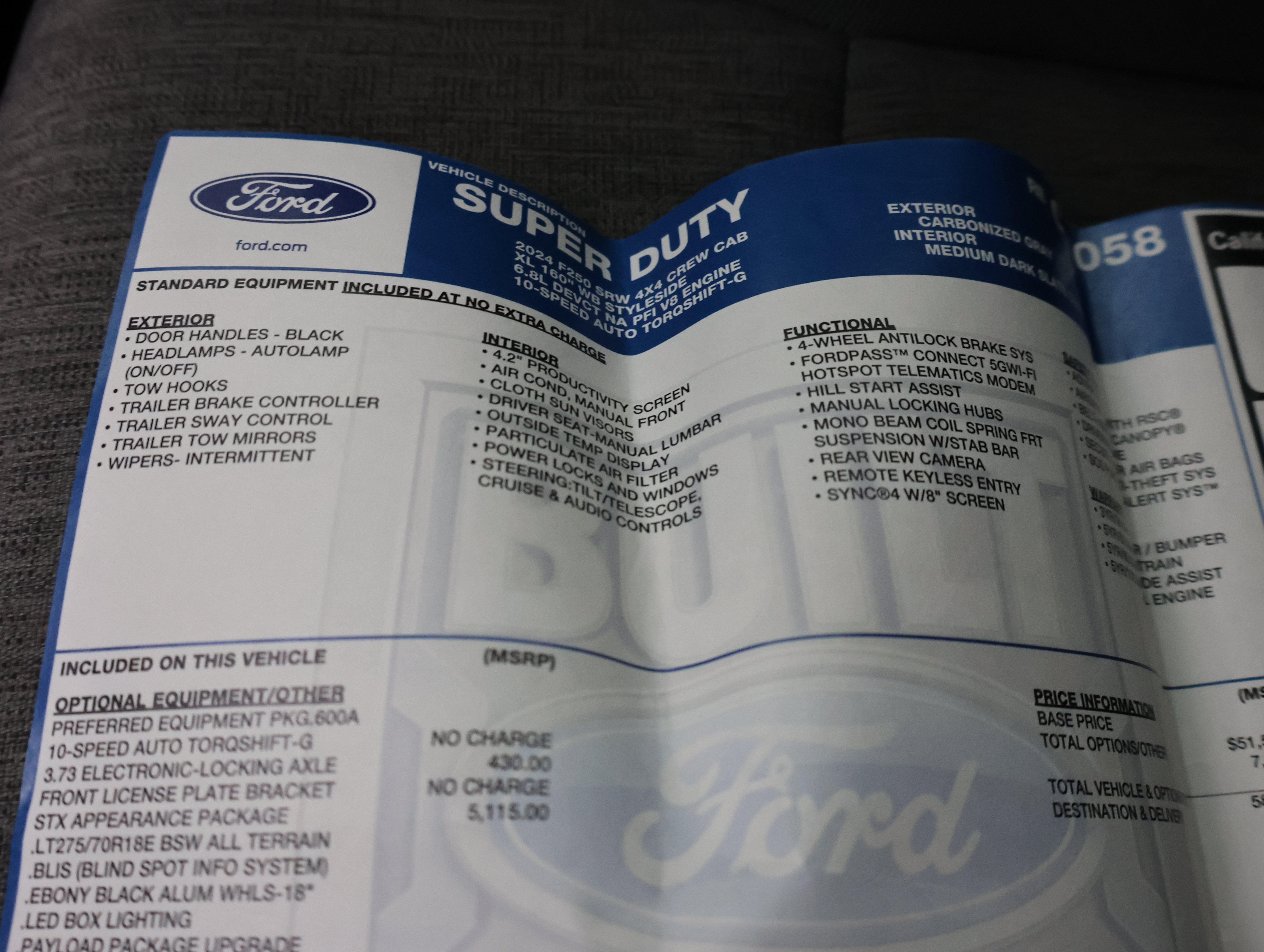 Used 2024 Ford F250 XL w/ STX Appearance Package AWD/4WD image 61