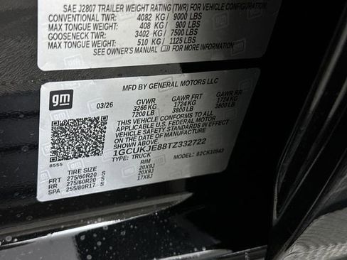 New 2026 Chevrolet Silverado 1500 High Country w/ Midnight Edition AWD/4WD image 34