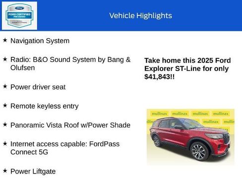 Certified 2025 Ford Explorer ST-Line image 18