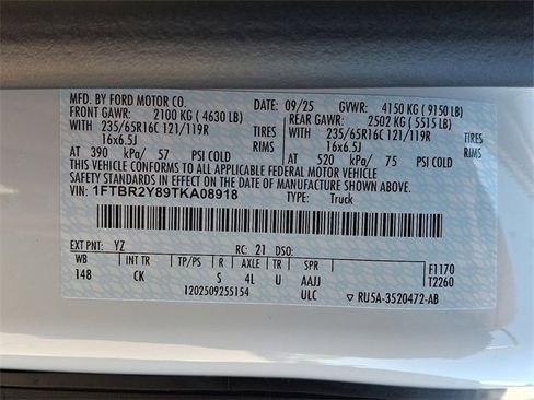 New 2026 Ford Transit 250 Low Roof AWD image 10