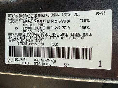 Used 2023 Toyota Tundra SR RWD image 23