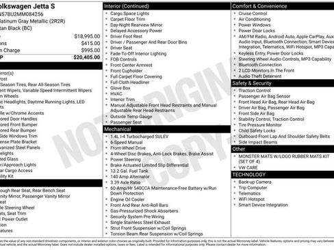 Used 2021 Volkswagen Jetta S FWD image 7