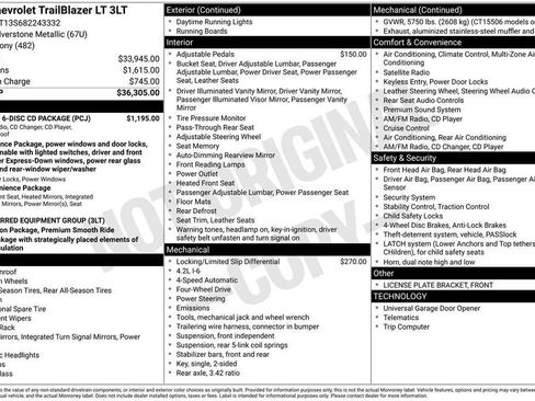Used 2008 Chevrolet TrailBlazer LT w/ Sun And 6-Disc Cd Package AWD/4WD image 10