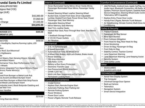Used 2023 Hyundai Santa Fe Limited w/ Cargo Package AWD/4WD image 34