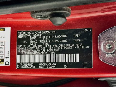 Used 2019 Toyota 4Runner SR5 AWD/4WD image 27