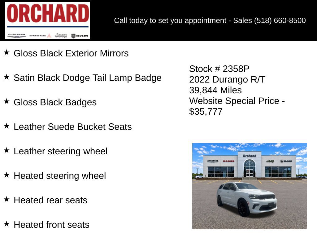 Used 2022 Dodge Durango R/T w/ Blacktop Package AWD/4WD image 21