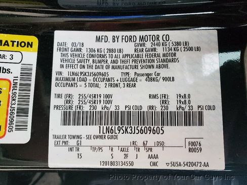 Used 2018 Lincoln Continental Select w/ Continental Climate Package image 33