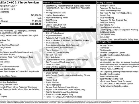 Used 2024 MAZDA CX-90 3.3 Turbo w/ Premium Package AWD/4WD image 4