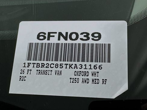 New 2026 Ford Transit 250 148 Medium Roof Extended AWD w/ Load Area Protection Package image 19