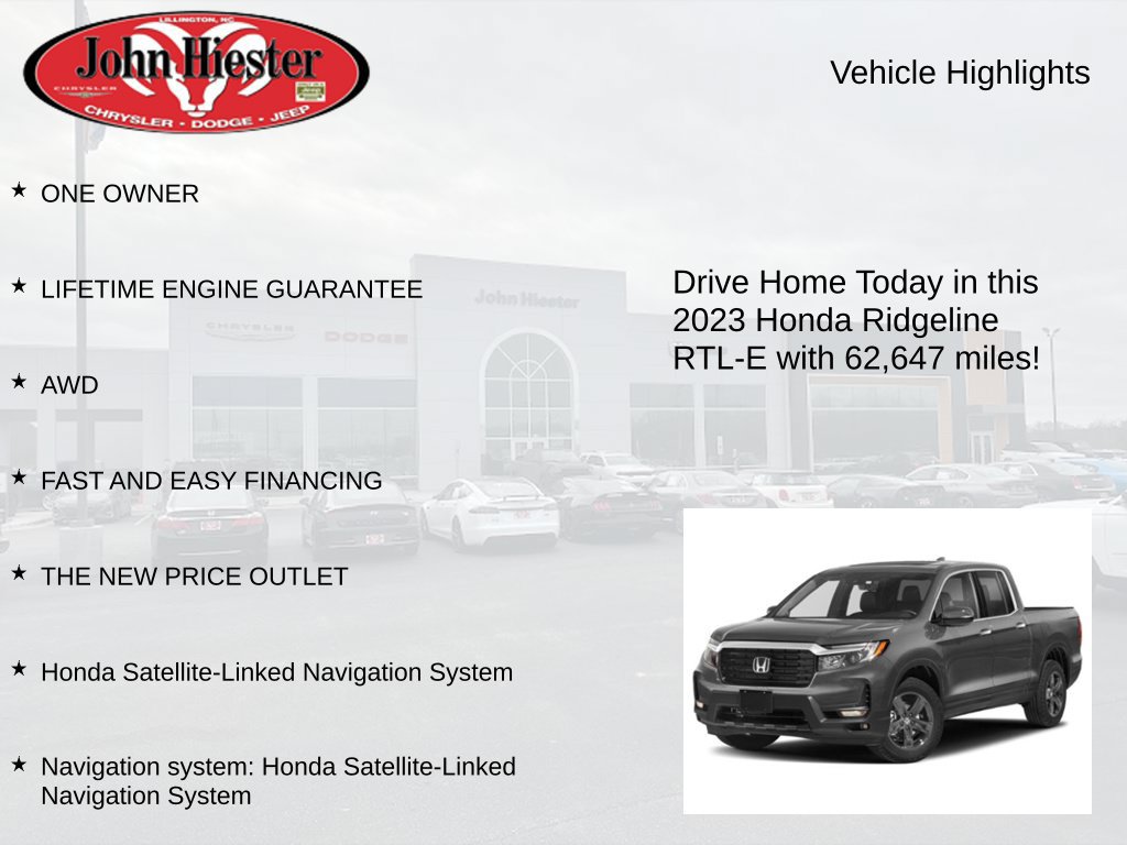 Used 2023 Honda Ridgeline RTL-E image 3