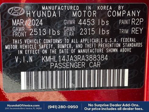 Used 2024 Hyundai Sonata SEL w/ Convenience Package FWD image 13