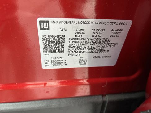 Used 2024 Chevrolet Equinox RS w/ RS Leather Package image 28