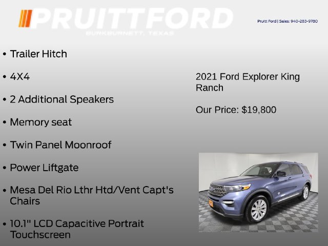 Used 2021 Ford Explorer King Ranch w/ Premium Technology Package AWD/4WD image 19