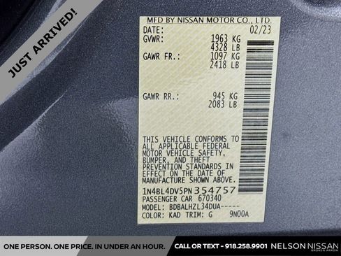 Certified 2023 Nissan Altima 2.5 SV image 29