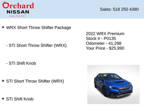 Used 2022 Subaru WRX Premium AWD/4WD image 7