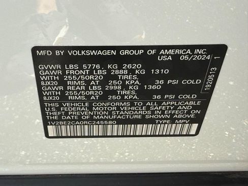 Certified 2024 Volkswagen Atlas Cross Sport SEL AWD/4WD image 22