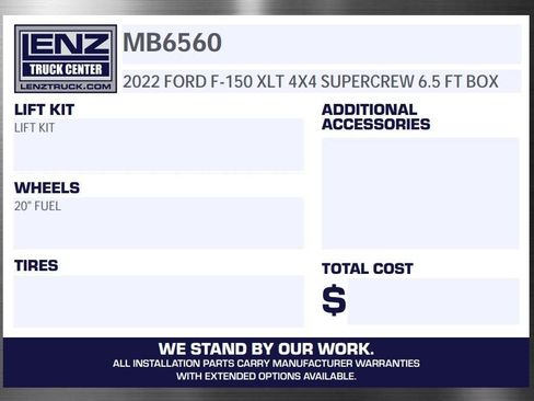 Used 2022 Ford F150 XLT w/ Equipment Group 301A Mid AWD/4WD image 2