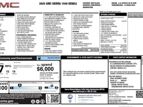 Used 2025 GMC Sierra 1500 Denali w/ Denali Reserve Package AWD/4WD image 3