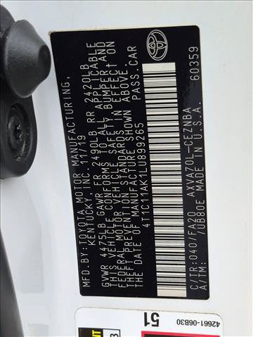 Used 2020 Toyota Camry LE FWD image 17