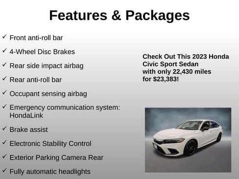 Certified 2023 Honda Civic Sport image 16