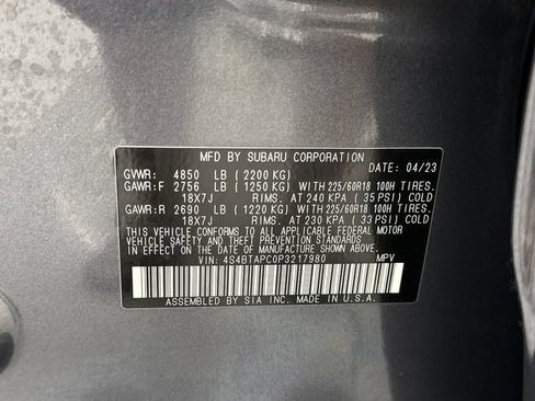 Certified 2023 Subaru Outback Touring AWD/4WD image 28