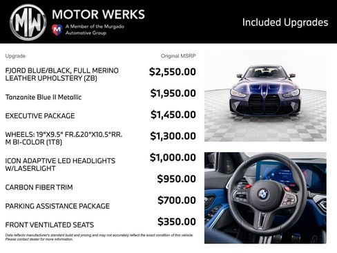Used 2024 BMW M3 w/ Executive Package RWD image 4