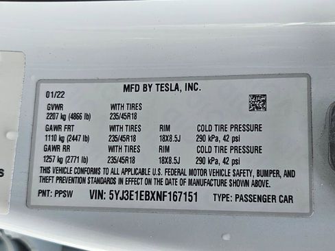 Used 2022 Tesla Model 3 Long Range AWD/4WD image 34