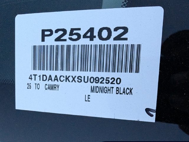 Used 2025 Toyota Camry LE FWD image 35