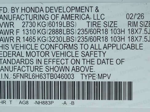 Used 2026 Honda Odyssey EX-L image 21