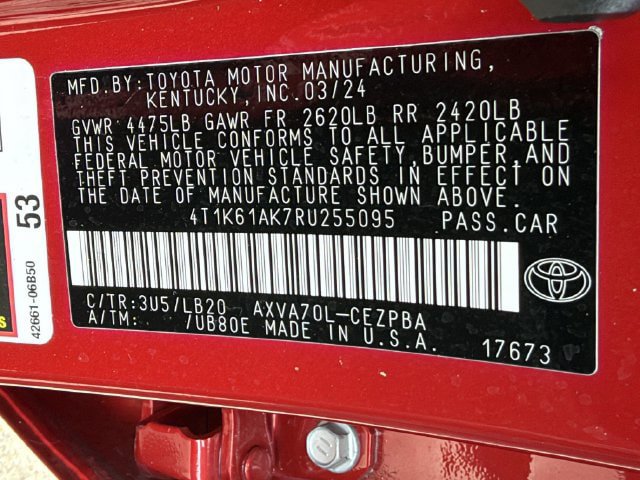 Certified 2024 Toyota Camry XSE FWD image 27
