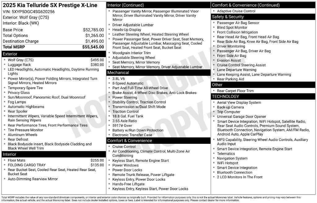 Certified 2025 Kia Telluride SX Prestige X-Line AWD/4WD image 10