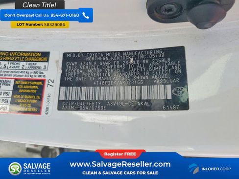Used 2010 Toyota Camry FWD image 16