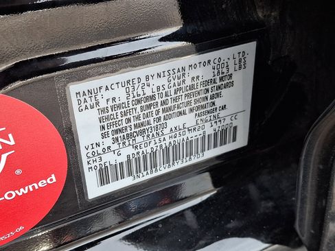 Certified 2024 Nissan Sentra SV w/ All-Weather Package image 26