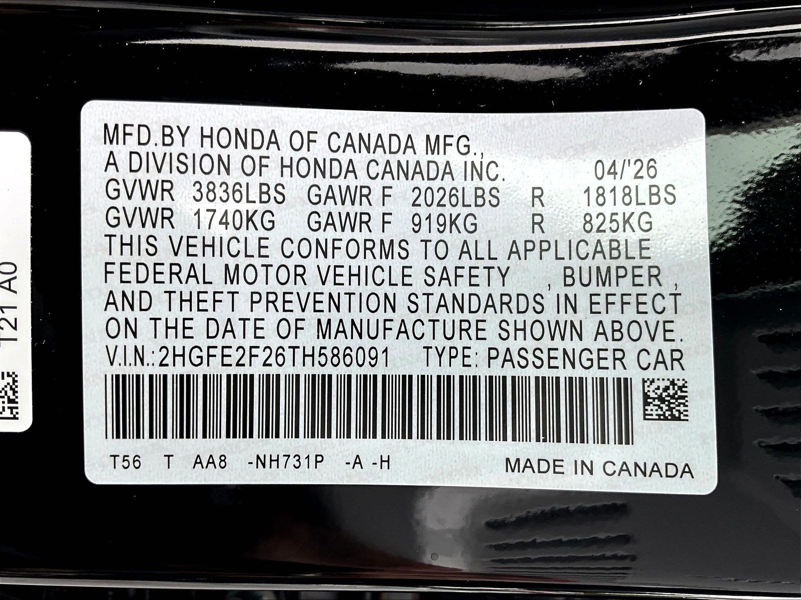 Certified 2026 Honda Civic LX image 18