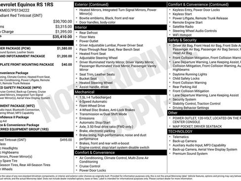 Used 2023 Chevrolet Equinox RS w/ RS Leather Package FWD image 35