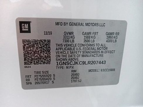 Used 2020 Chevrolet Suburban Premier RWD image 42