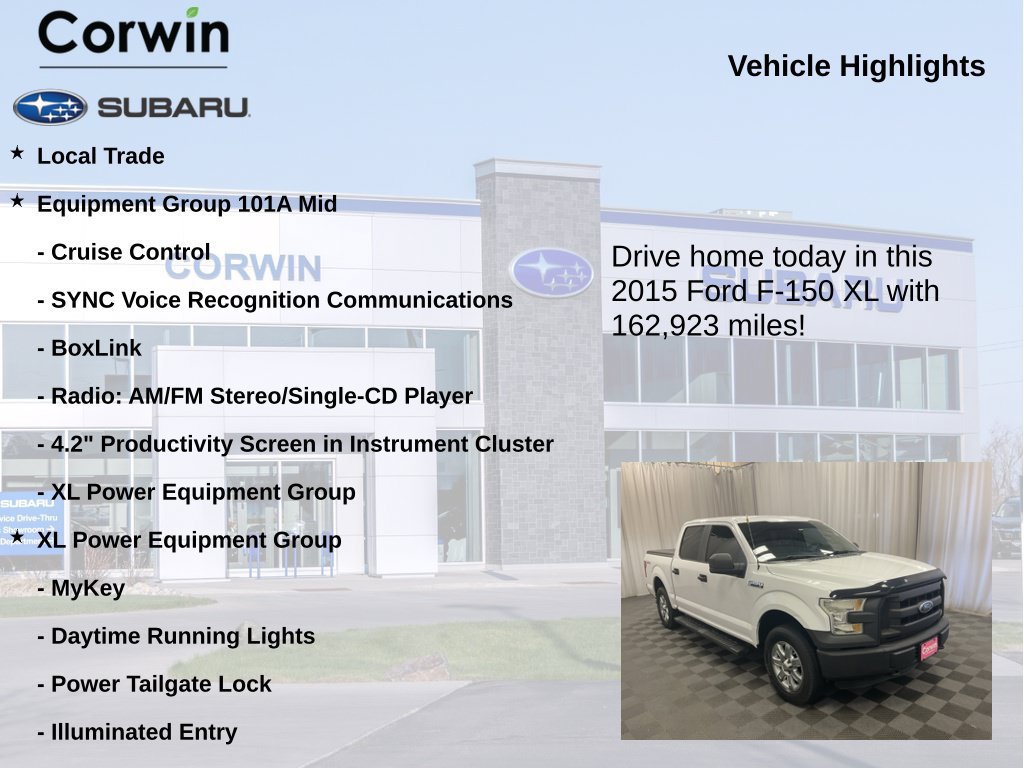 Used 2015 Ford F150 XL w/ Equipment Group 101A Mid AWD/4WD image 6