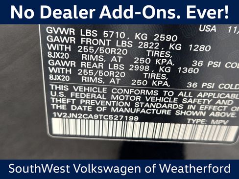 New 2026 Volkswagen Atlas SE FWD image 21
