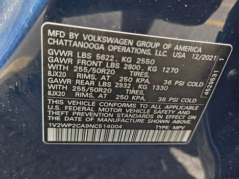 Used 2022 Volkswagen Atlas SE FWD image 16
