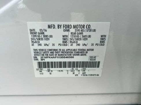 Used 2016 Ford Edge Sport w/ Technology Package image 33