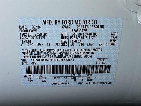 New 2026 Ford Explorer Tremor w/ Tremor Convenience Package AWD/4WD image 16