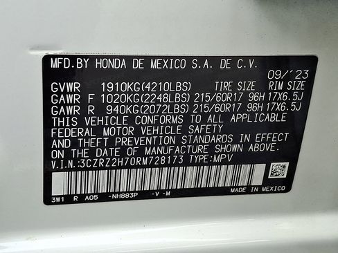 Used 2024 Honda HR-V EX-L image 27