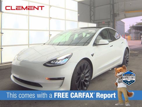 Used 2021 Tesla Model 3 Performance AWD/4WD image 1