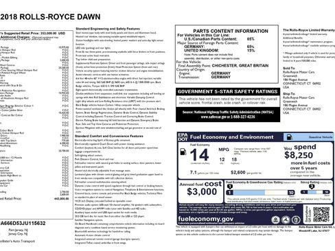 Used 2018 Rolls-Royce Dawn RWD image 30