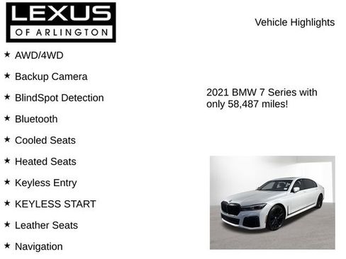Used 2021 BMW 750i xDrive w/ Executive Package image 8