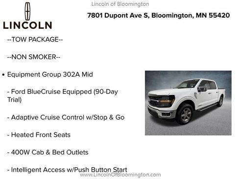 Used 2024 Ford F150 XLT w/ Equipment Group 302A MID AWD/4WD image 5