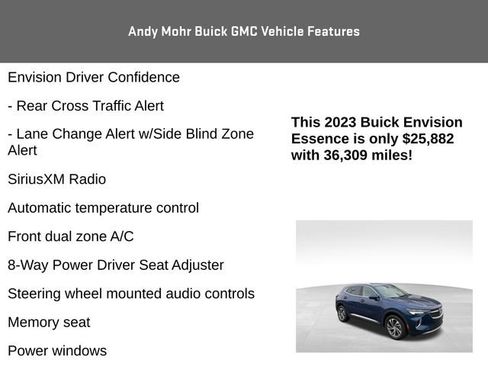 Used 2023 Buick Envision Essence AWD/4WD image 8