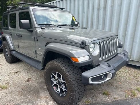 Used 2021 Jeep Wrangler Unlimited Sahara w/ Cold Weather Group AWD/4WD image 1