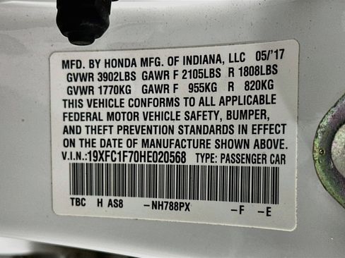 Used 2017 Honda Civic EX-L image 12